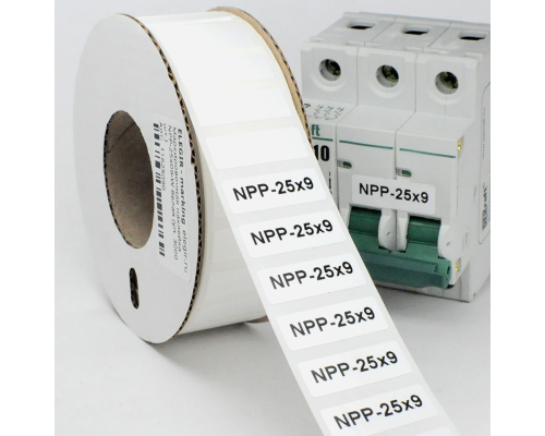 Маркировочная наклейка NPP-25x09-W (3000 шт.)