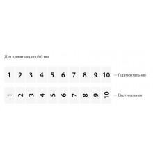 504224, Вертикальная маркировка DO 10-6 (241-250) (DIKEY) (упак 500 шт)