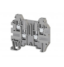 324919, Клемма 4-х выв., с зоной размыкания, 2,5 мм.кв., (серая); AVK 2.5 CF (упак 80 шт)