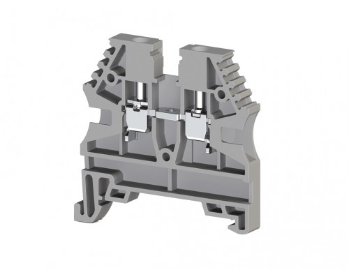 304120RP, Клеммник на DIN-рейку 2,5мм.кв. (серый); AVK2,5(RP) (упак 100 шт)