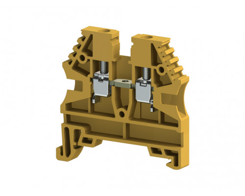 304123RP, Клеммник на DIN-рейку 2,5мм.кв. (желтый); AVK2,5(RP) (упак 100 шт)