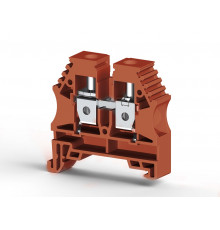 304158RP, Клеммник на DIN-рейку 10мм.кв. (коричневый); AVK10(RP) (упак 50 шт)