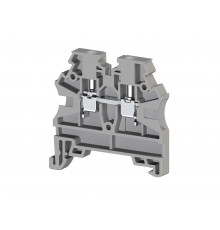 304200RP, Клеммник на DIN-рейку 2,5мм.кв. (серый); AVK2,5 RD(RP) (упак 100 шт)