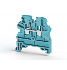 304201RP, Клеммник на DIN-рейку 2,5мм.кв. (синий); AVK2,5 RD (RP) (упак 100 шт)