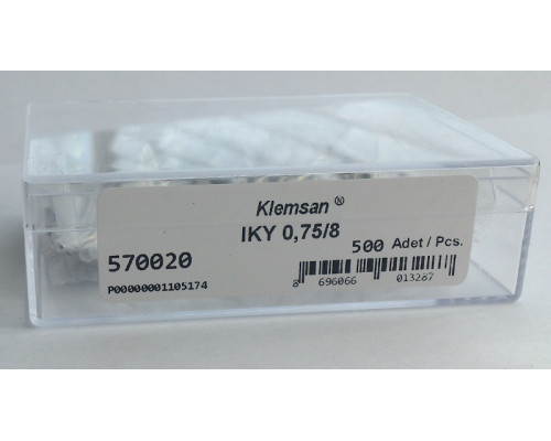 570020N, Наконечник изолированный IKY 0,75-8 Рулон (Бабина) (упак 5000 шт)