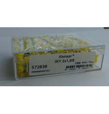 572030E, Наконечник изолированный IKY 2x 1,0-8 (ECO) (упак 500 шт)