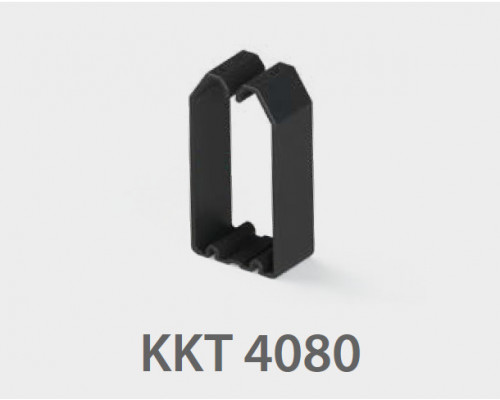 553345, KKT 4080  Держатель кабеля для к-к; 40x80  (Черный) (упак 10 шт)