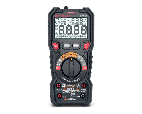 Мультиметр цифровой KT 118A серия PROLINE с True RMS и автоматическим выбором пределов измерений