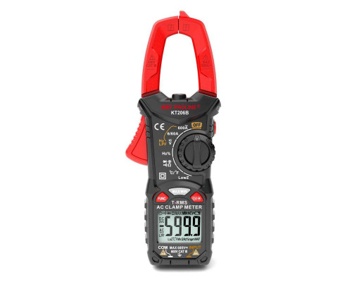 Токовые клещи цифровые KT 206B серия PROLINE с True RMS, автоматическим выбором пределов измерений