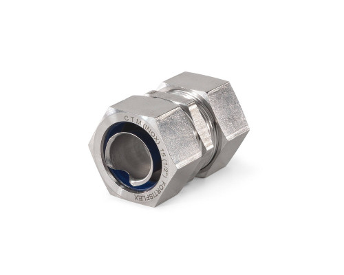 Муфта соединительная СТМ (INOX) 15 (1/2'') труба-металлорукав из нержавеющей стали