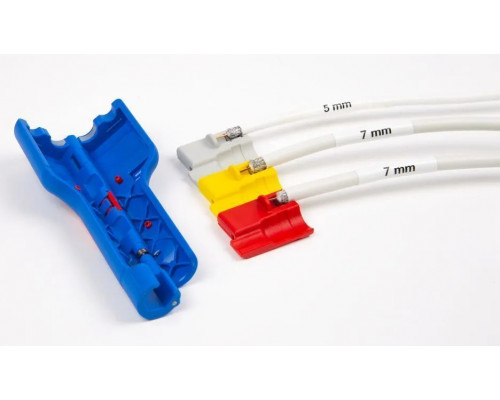 10051150 WEICON № 1F Plus (screw) Инструмент для разделки коаксиал. кабеля (снятие оболочки и изоляции жилы за один проход) и установки винтового F-коннектора