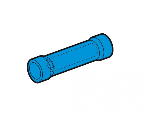 PL06-P Соединитель изол. PVC (ПВХ) 1,5-2,5мм2 (синий) (100шт/упак)